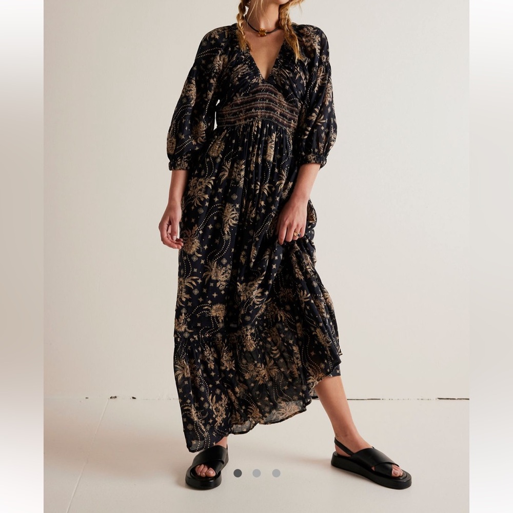 Free People Golden Hour maxi dress - Black Combo